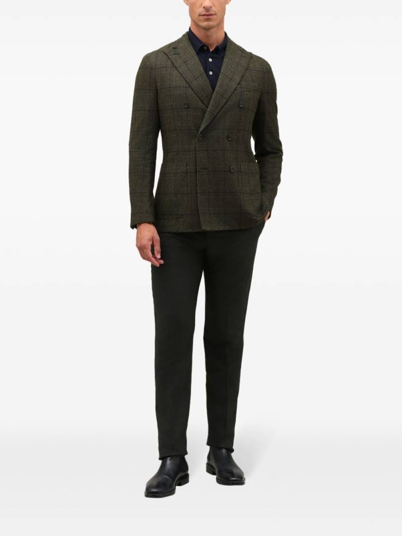 Boglioli Prince of Wales wool blazer - Green von Boglioli