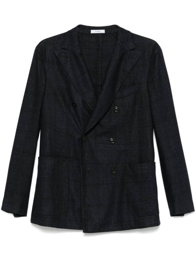 Boglioli checked blazer - Blue von Boglioli