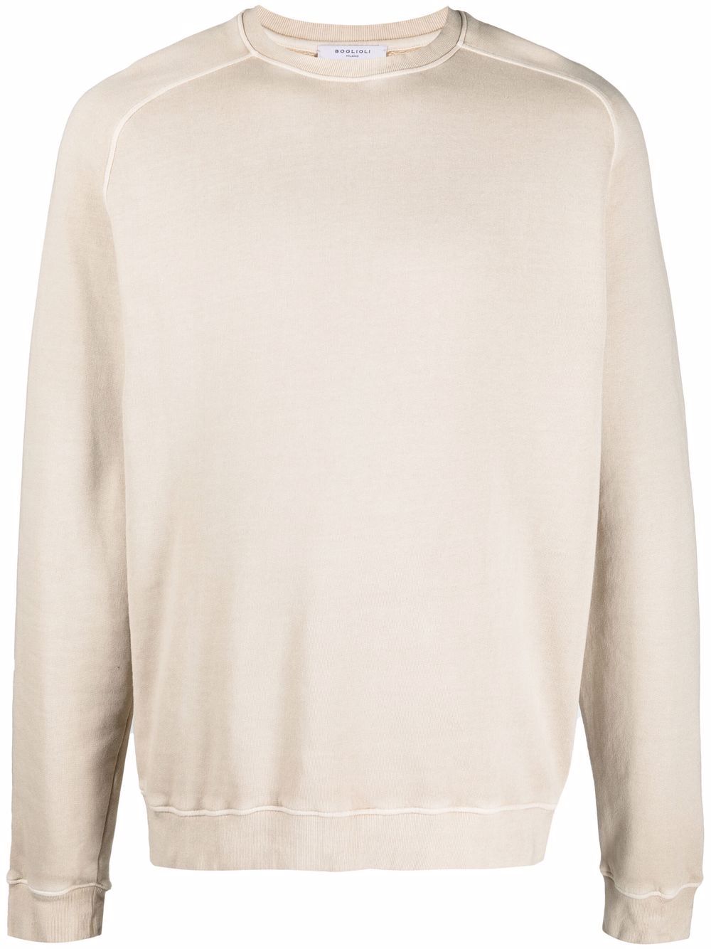 Boglioli crew neck knitted sweatshirt - Neutrals von Boglioli