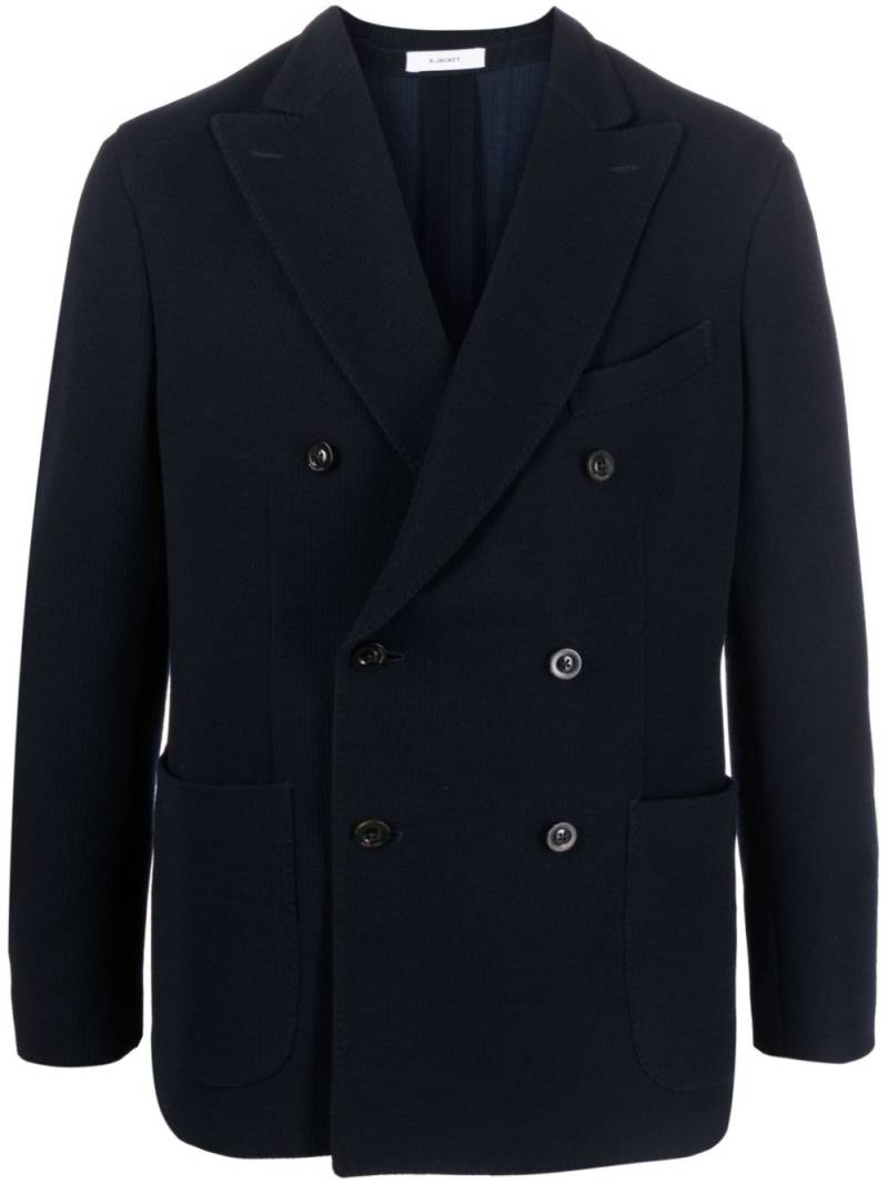 Boglioli double-breasted buttoned blazer - Blue von Boglioli