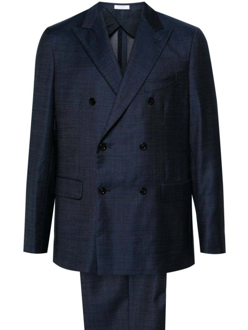 Boglioli double-breasted wool suit - Blue von Boglioli