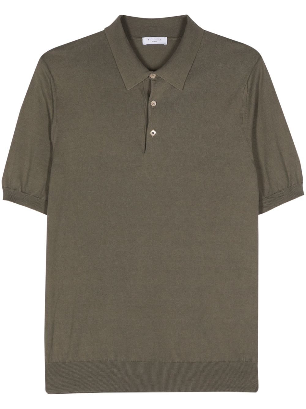 Boglioli fine-knit polo shirt - Green von Boglioli