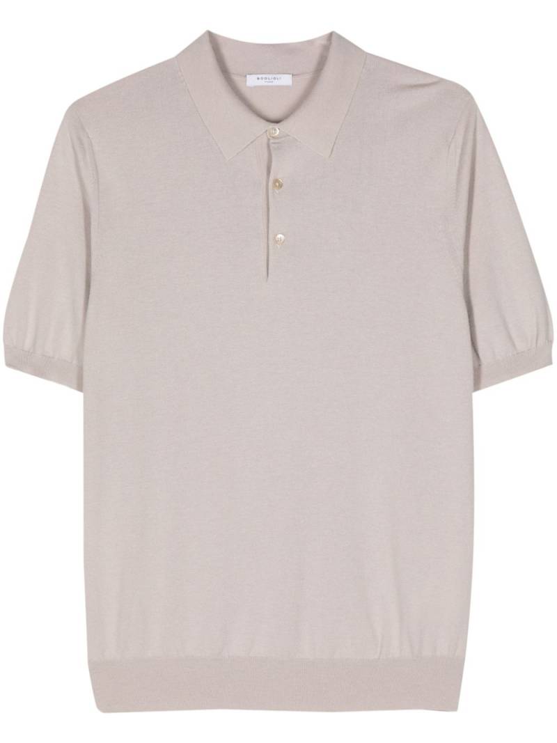 Boglioli fine-knit polo shirt - Neutrals von Boglioli