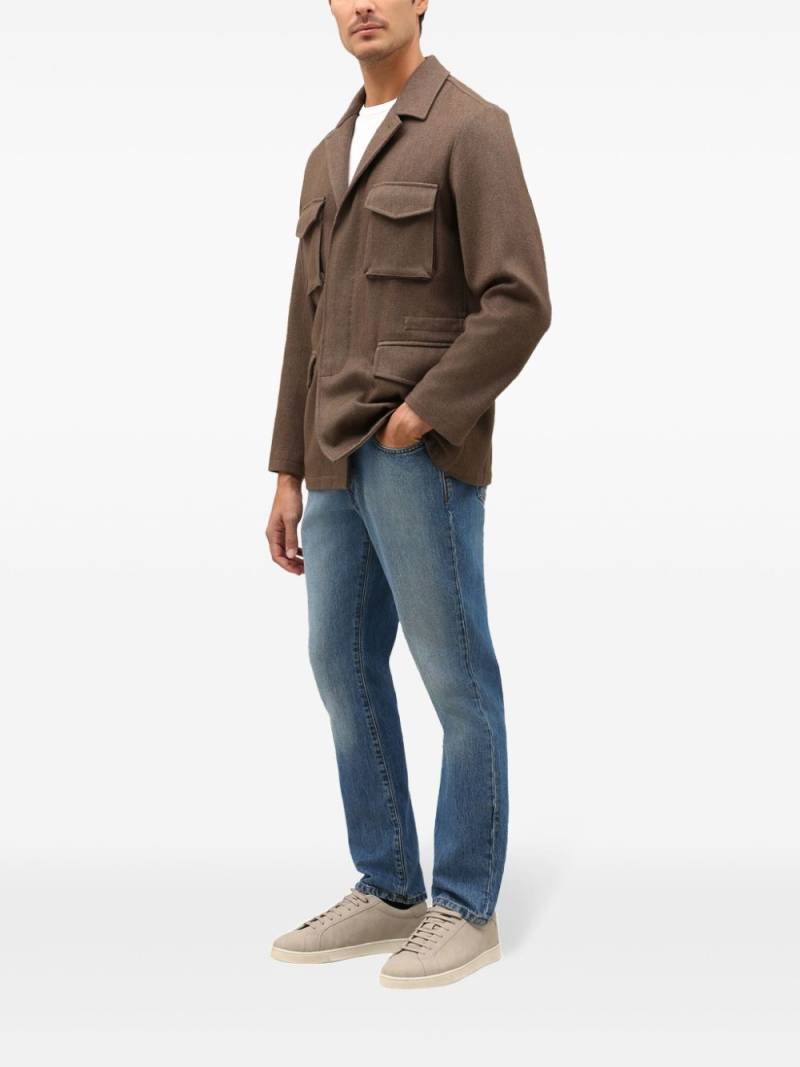 Boglioli garment-dyed field jacket - Brown von Boglioli