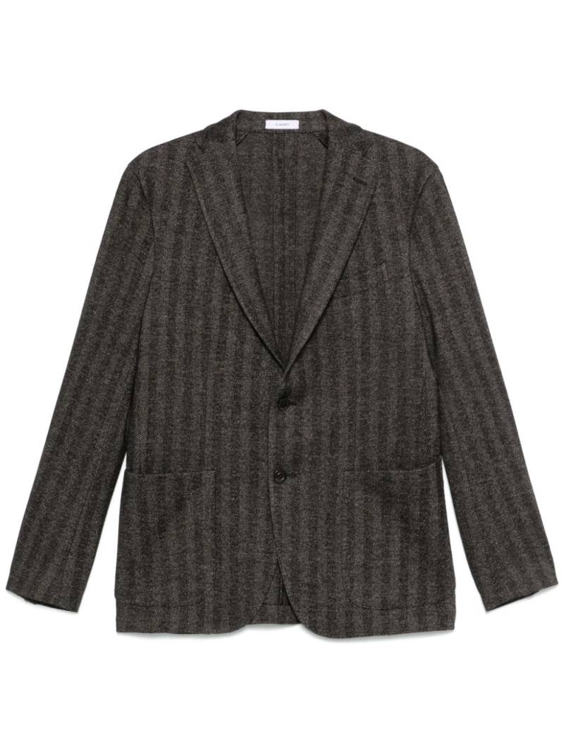 Boglioli herringbone-pattern blazer - Brown von Boglioli