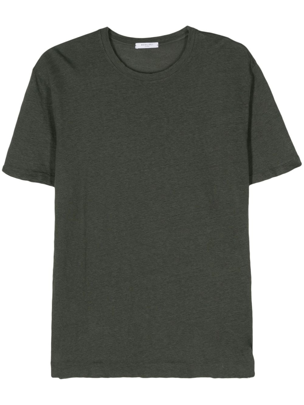 Boglioli linen jersey T-shirt - Green von Boglioli