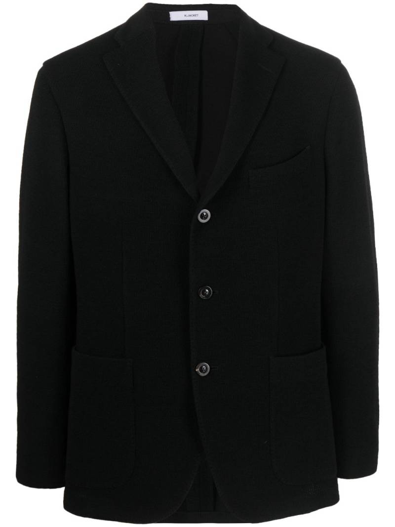 Boglioli long-sleeves buttoned blazer - Black von Boglioli