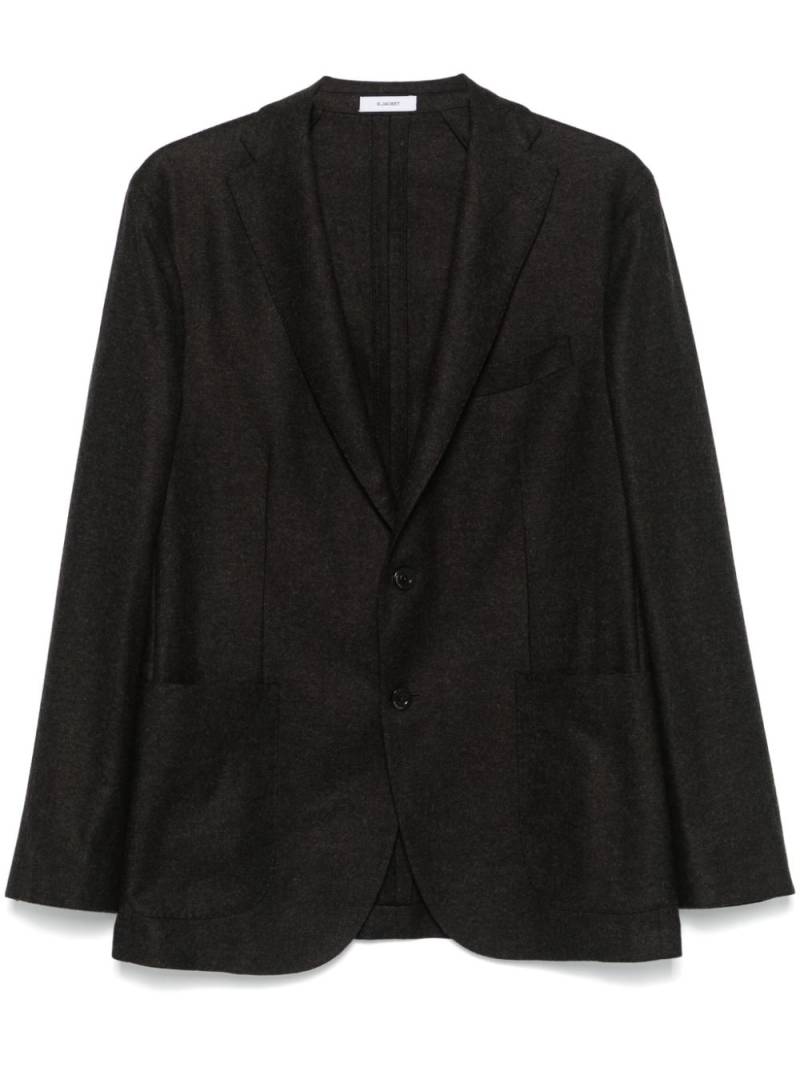 Boglioli mélange-effect blazer - Brown von Boglioli