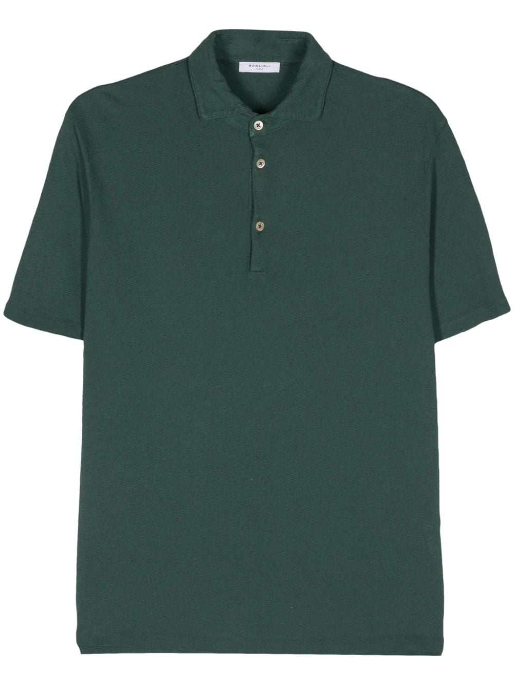 Boglioli piqué polo shirt - Green von Boglioli