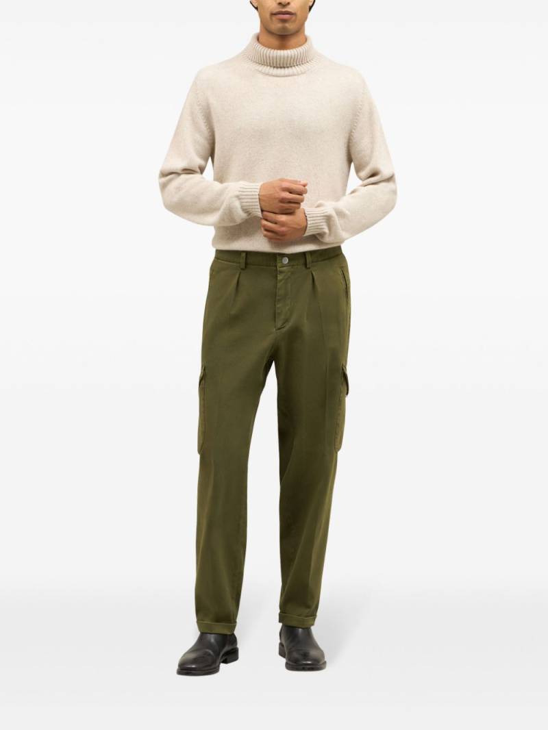 Boglioli pleat-detail cargo trousers - Green von Boglioli