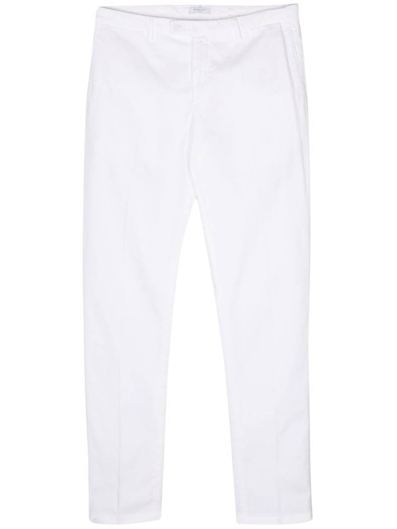 Boglioli pressed-crease tapered trousers - White von Boglioli