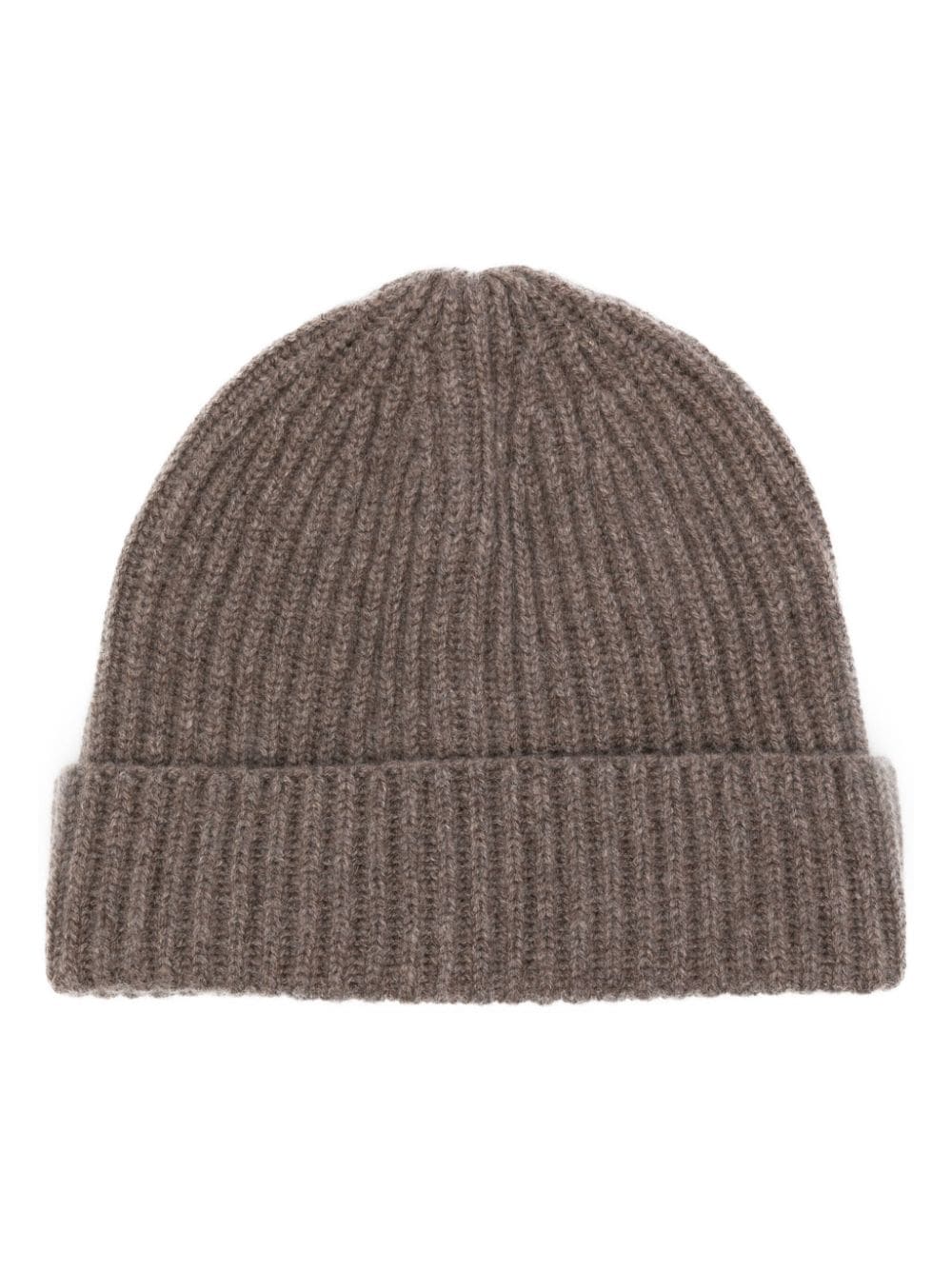 Boglioli ribbed cashmere beanie - Brown von Boglioli