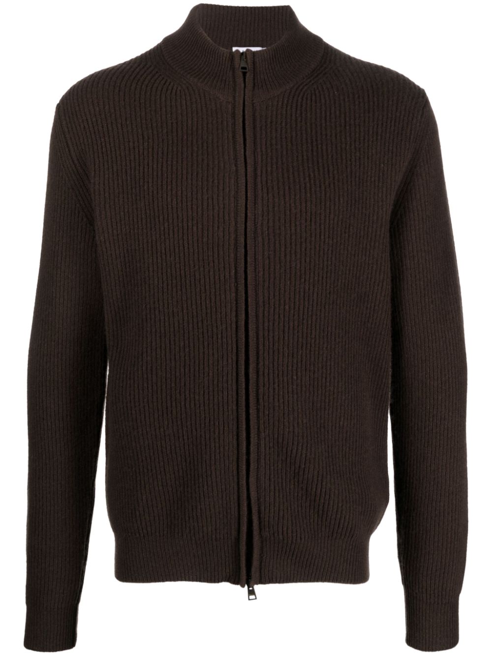 Boglioli ribbed wool-blend cardigan - Brown von Boglioli