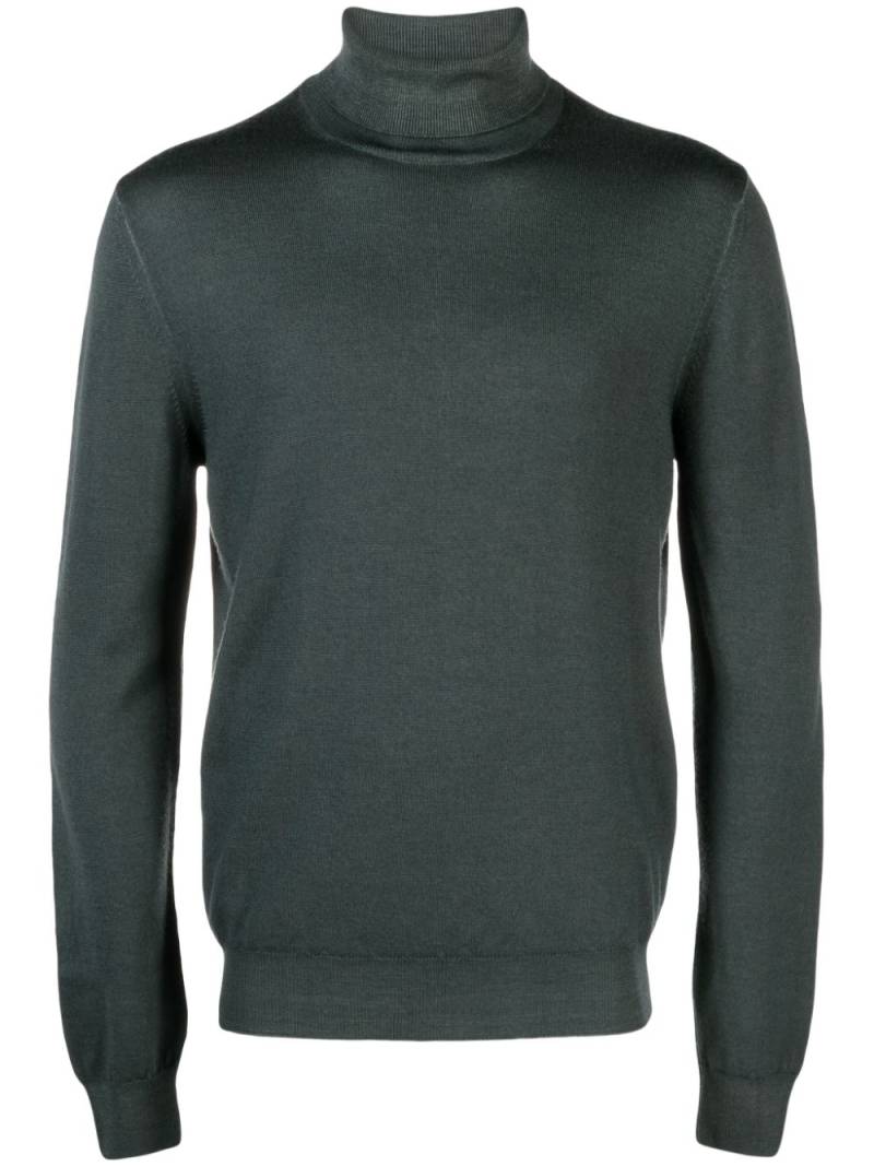 Boglioli roll-neck virgin wool jumper - Green von Boglioli