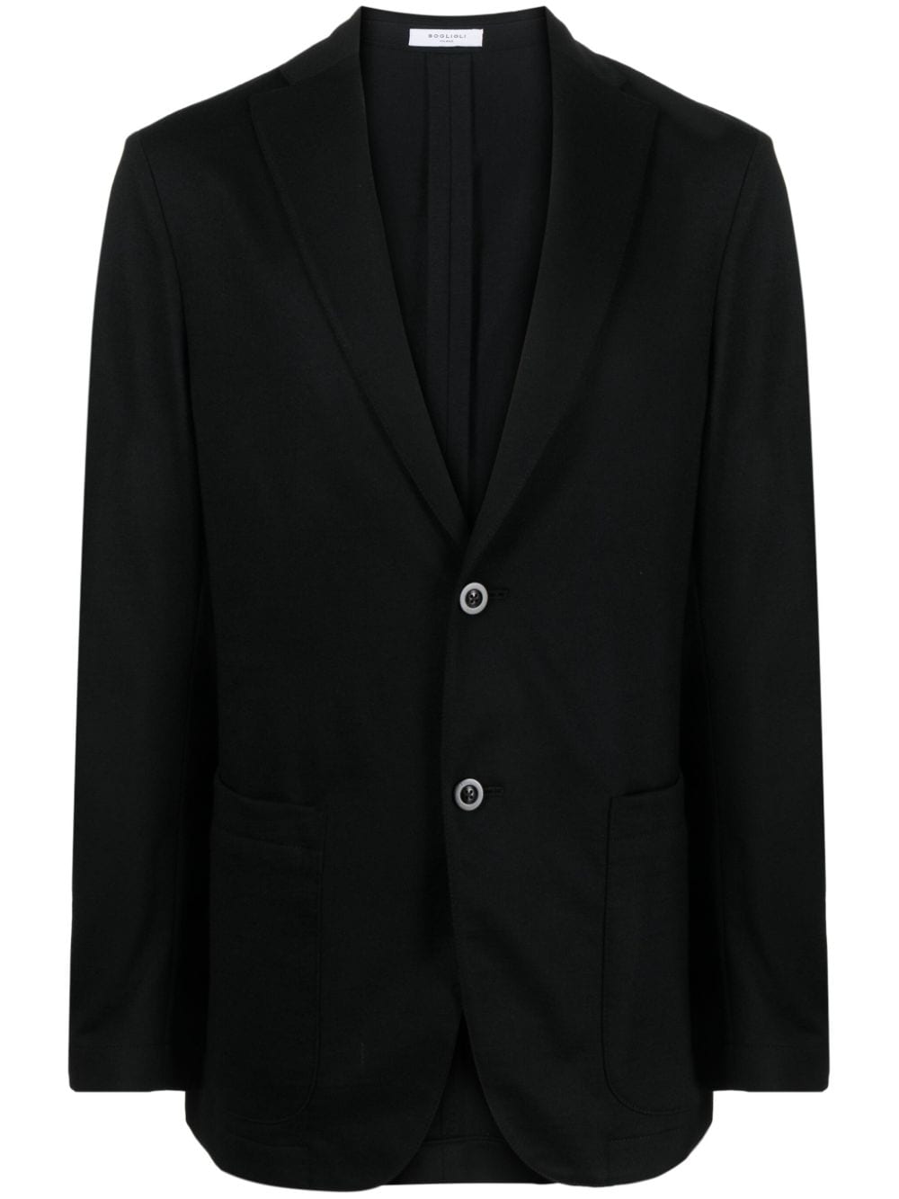 Boglioli single-breasted virgin wool blazer - Black von Boglioli