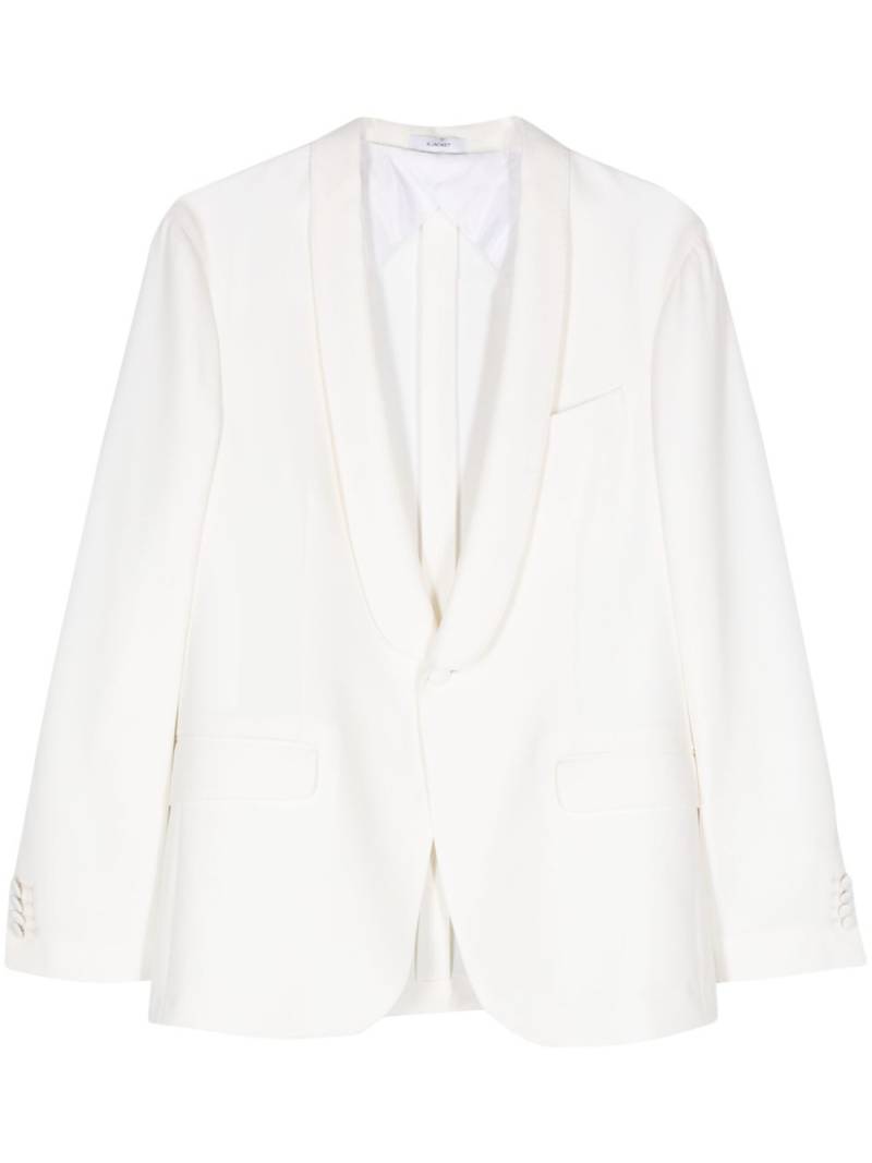 Boglioli single-breasted virgin wool blazer - White von Boglioli