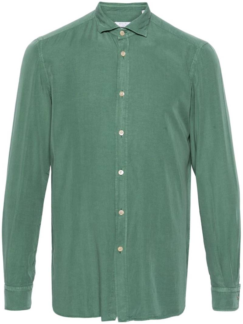 Boglioli spread-collar long-sleeve shirt - Green von Boglioli