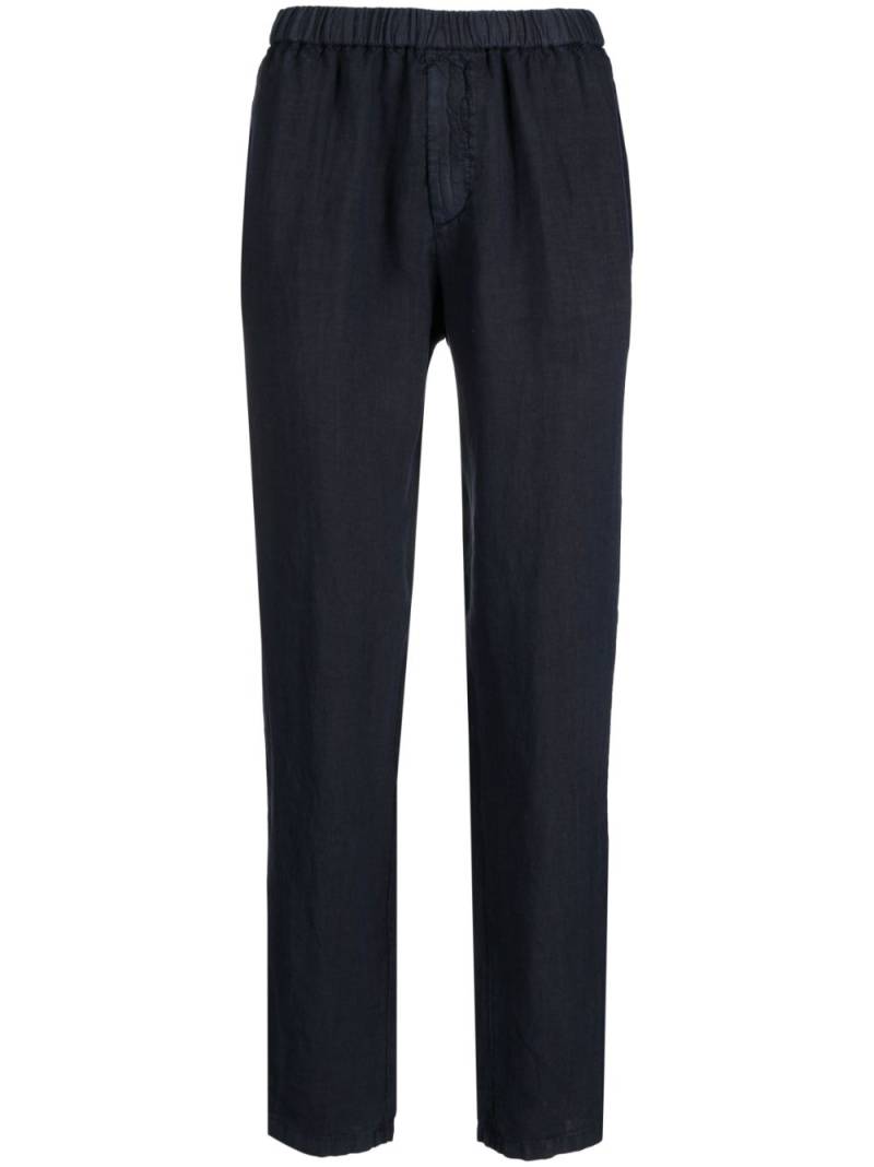 Boglioli straight-leg linen trousers - Blue von Boglioli