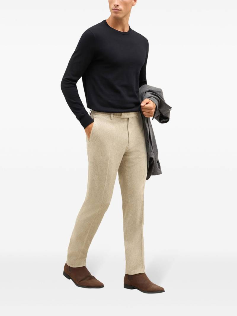 Boglioli straight-leg virgin-wool chinos - Neutrals von Boglioli