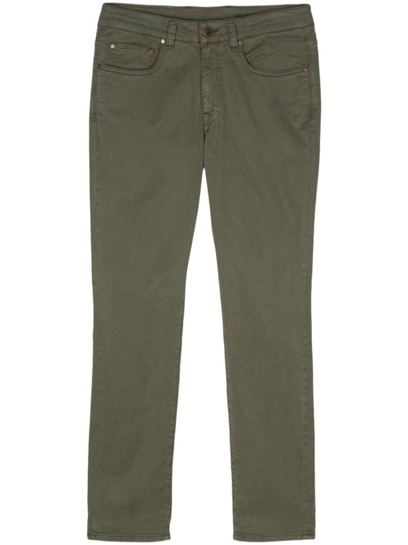 Boglioli twill tapered trousers - Green von Boglioli