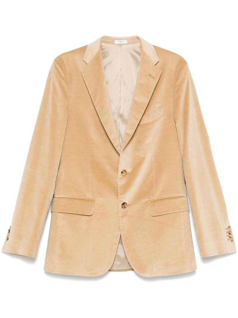 Boglioli velvet blazer - Neutrals von Boglioli