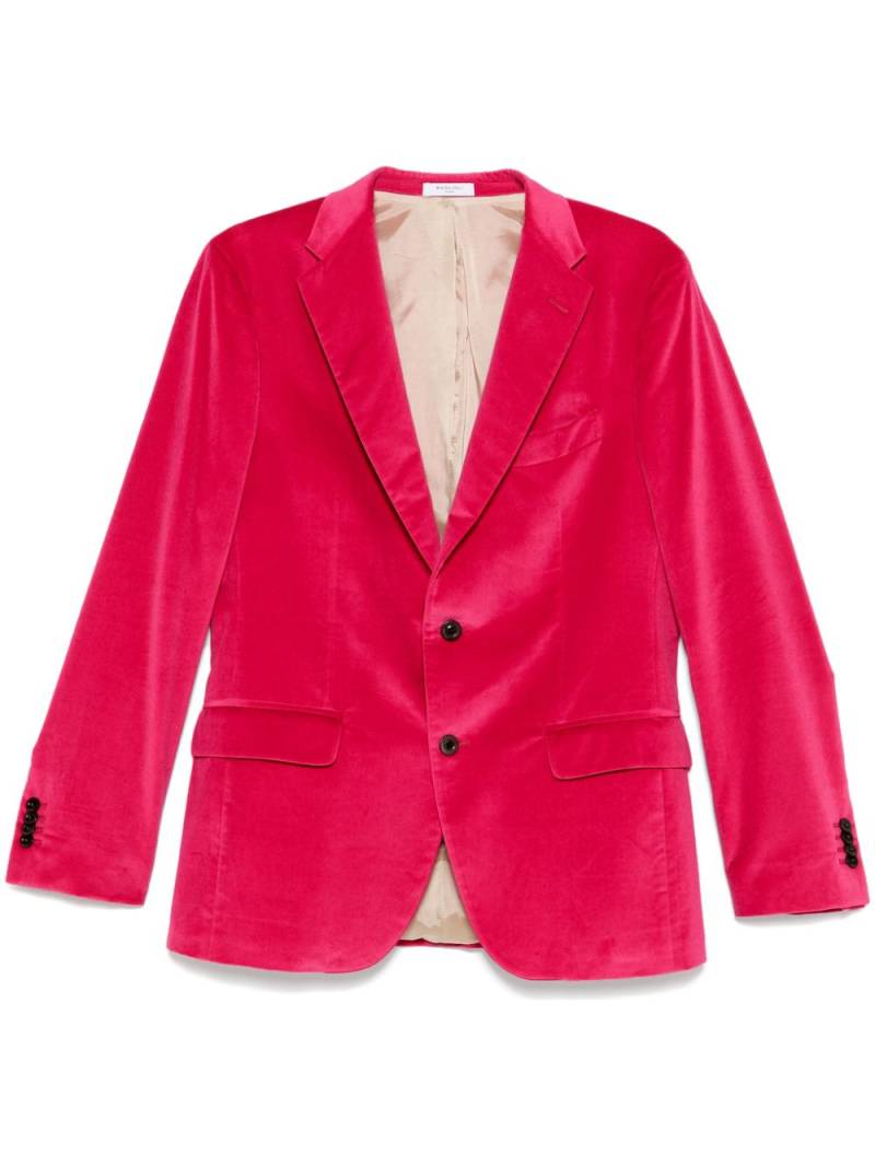 Boglioli velvet blazer - Pink von Boglioli