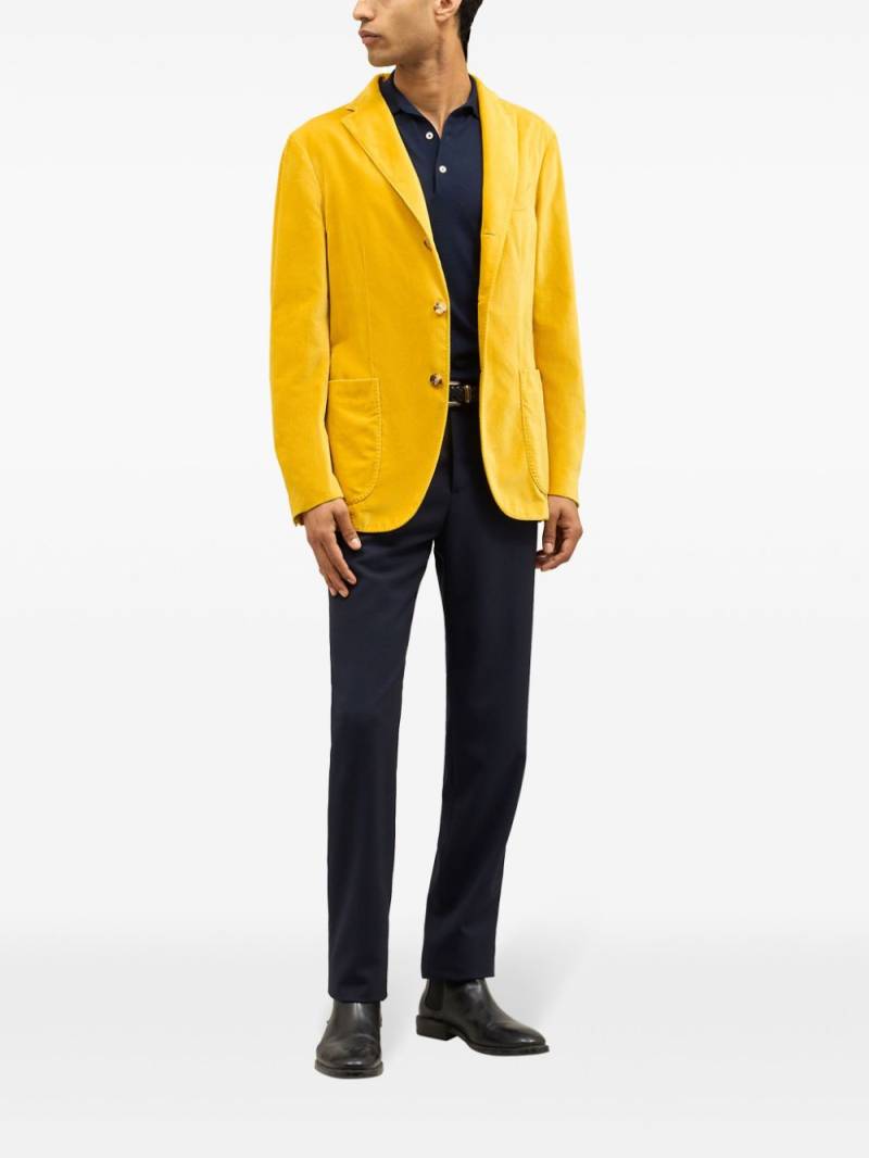 Boglioli velvet blazer - Yellow von Boglioli