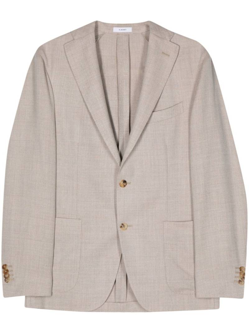 Boglioli wool single-breasted blazer - Neutrals von Boglioli