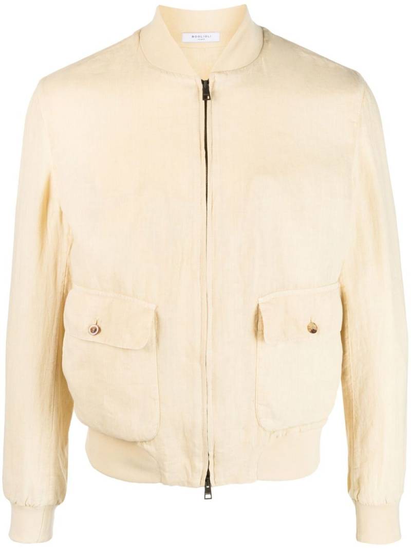 Boglioli zip-up bomber jacket - Yellow von Boglioli