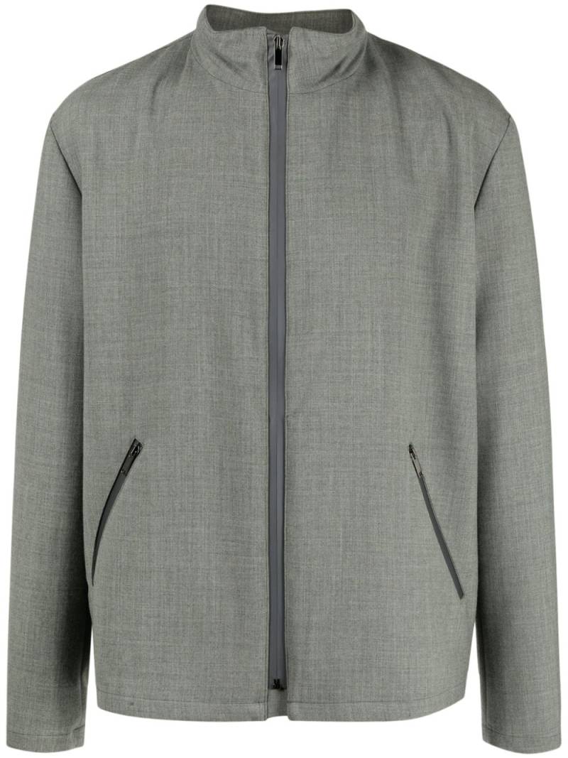 Boglioli zipped virgin wool jacket - Grey von Boglioli