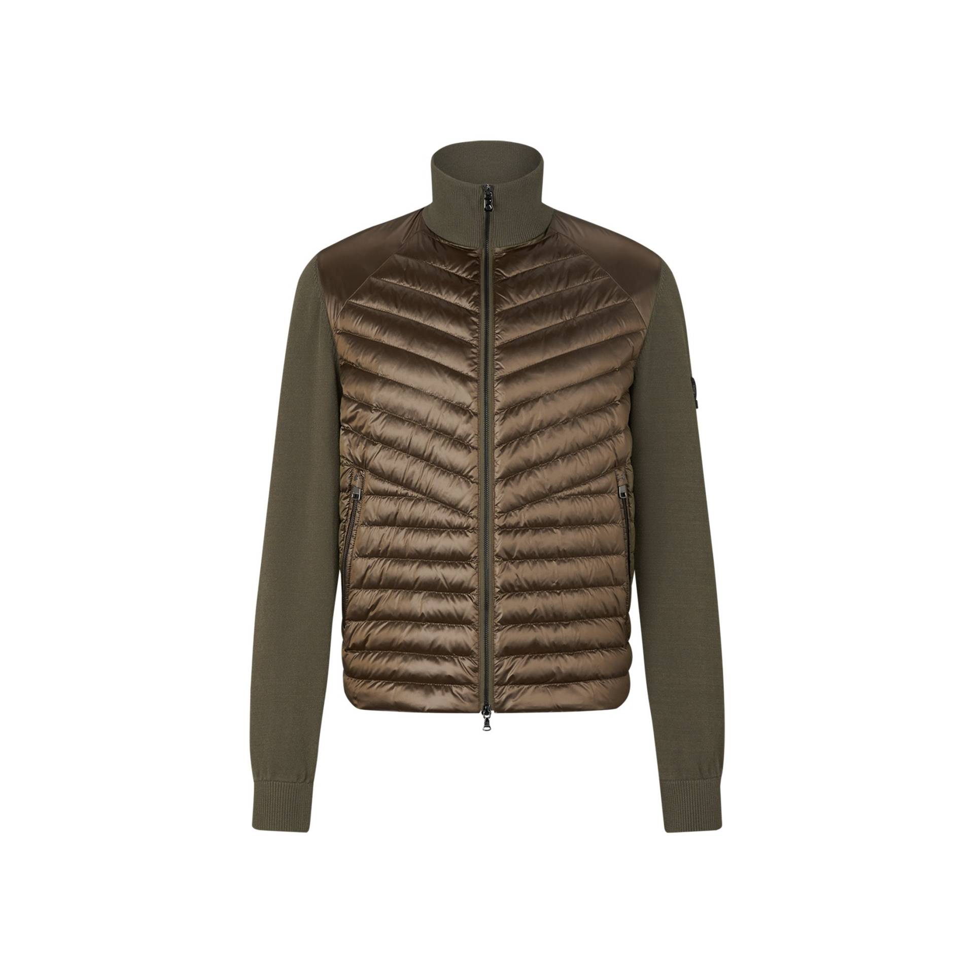 BOGNER Daunen-Strickjacke Alexio für Herren - Khaki - 48 von Bogner