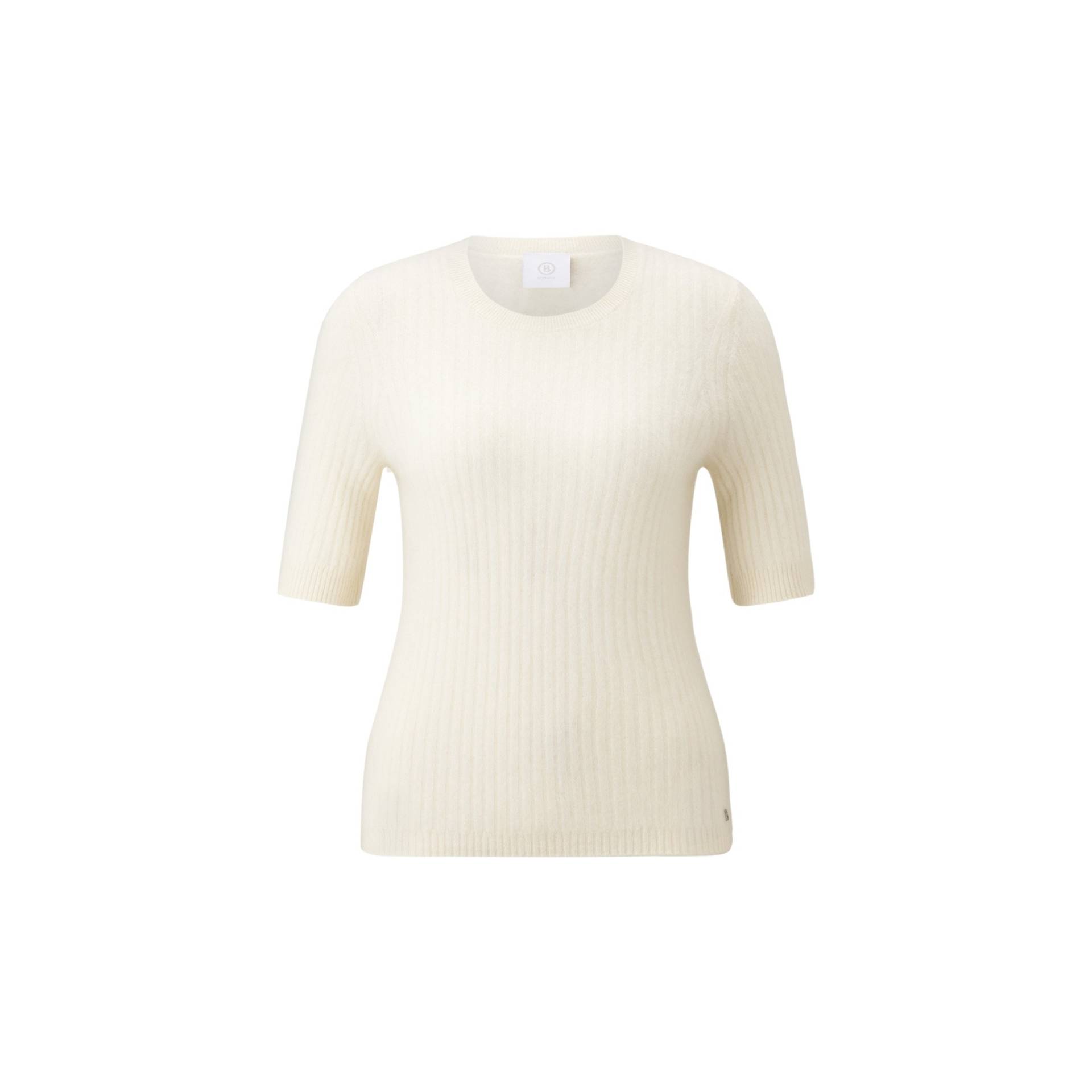 BOGNER Kaschmir Kurzarmpullover Sue für Damen - Off-White - 36 von Bogner