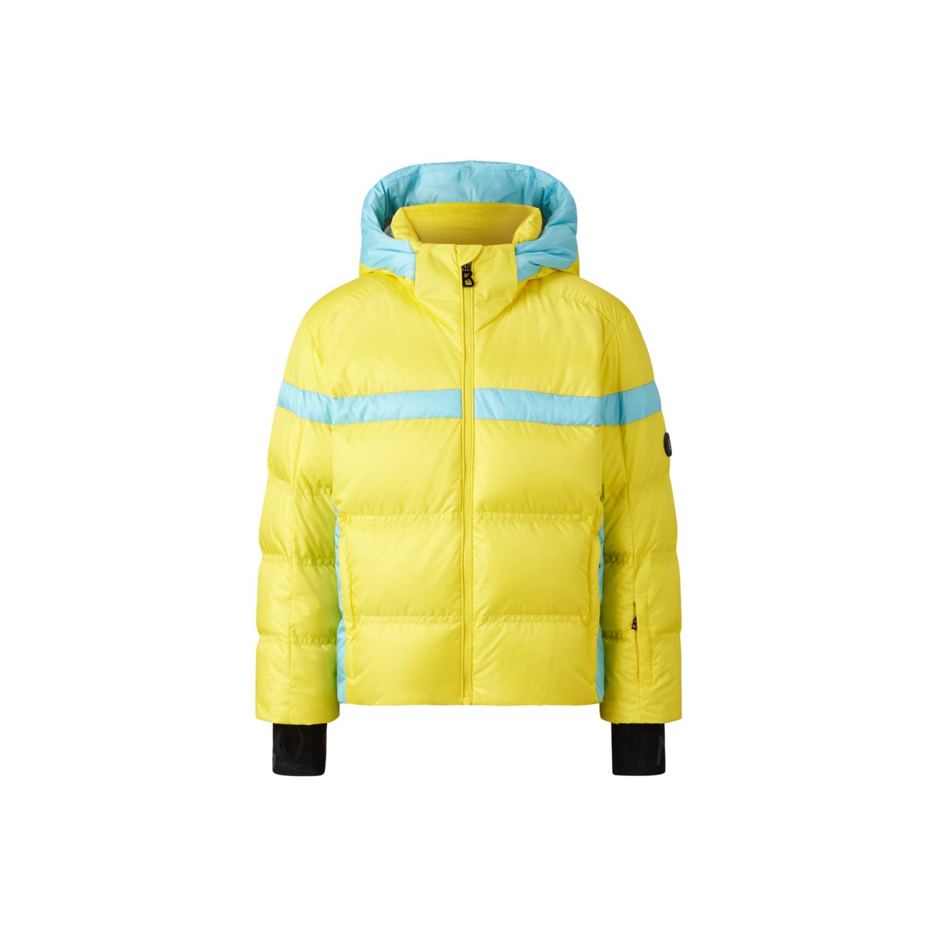 BOGNER Kids Ski-Daunenjacke Basti - Gelb/Hellblau - XXL von Bogner