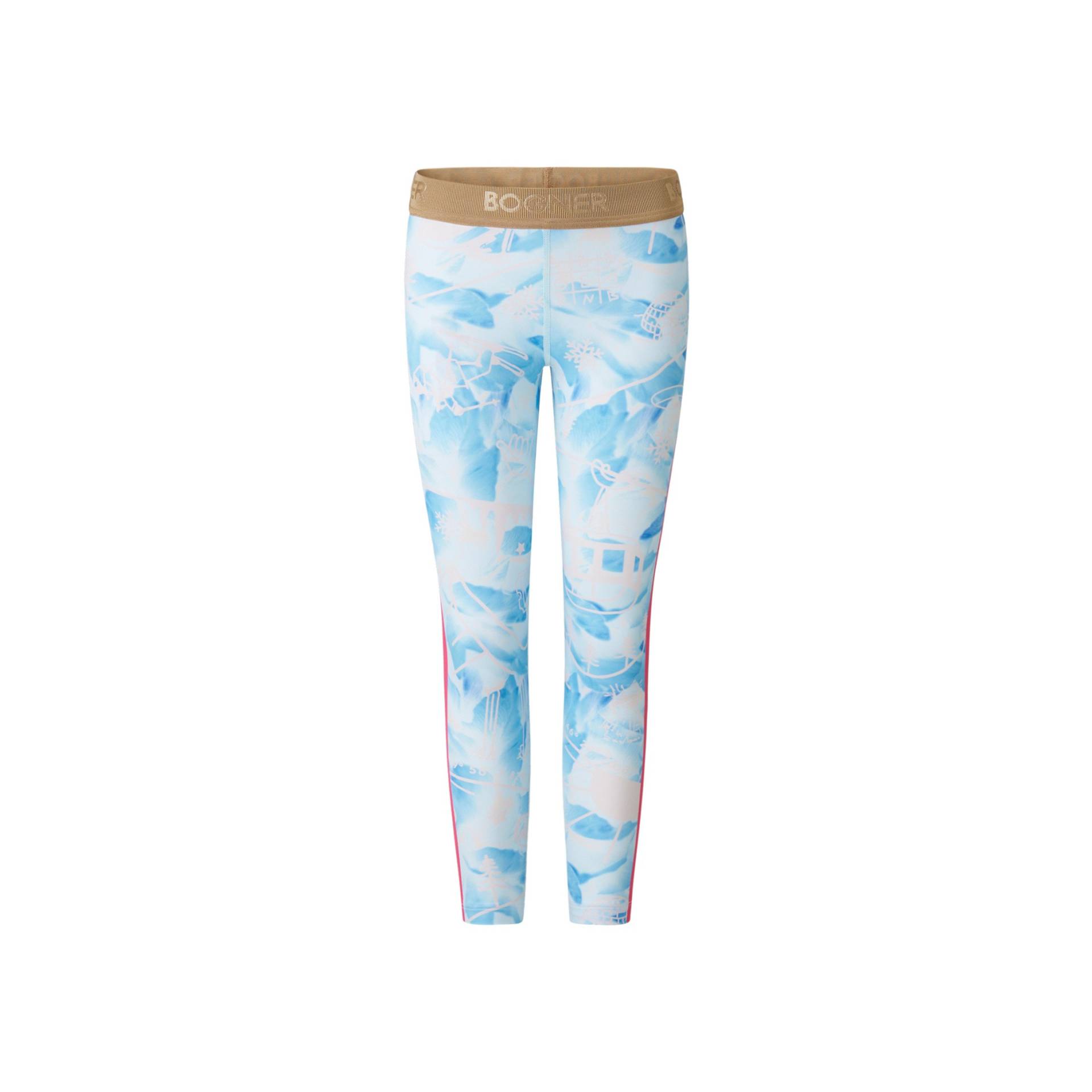 BOGNER Kids Tights Lenya - Hellblau/Off-White - L von Bogner