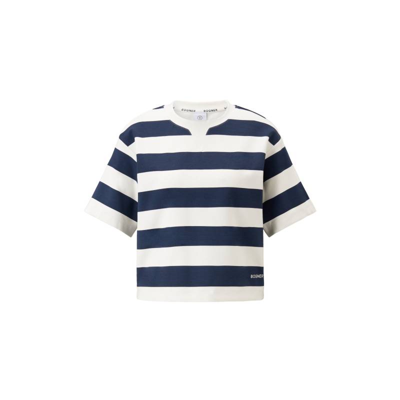 BOGNER Kurzarm-Sweater Stacey für Damen - Navy-Blau/Off-White - 48 von Bogner