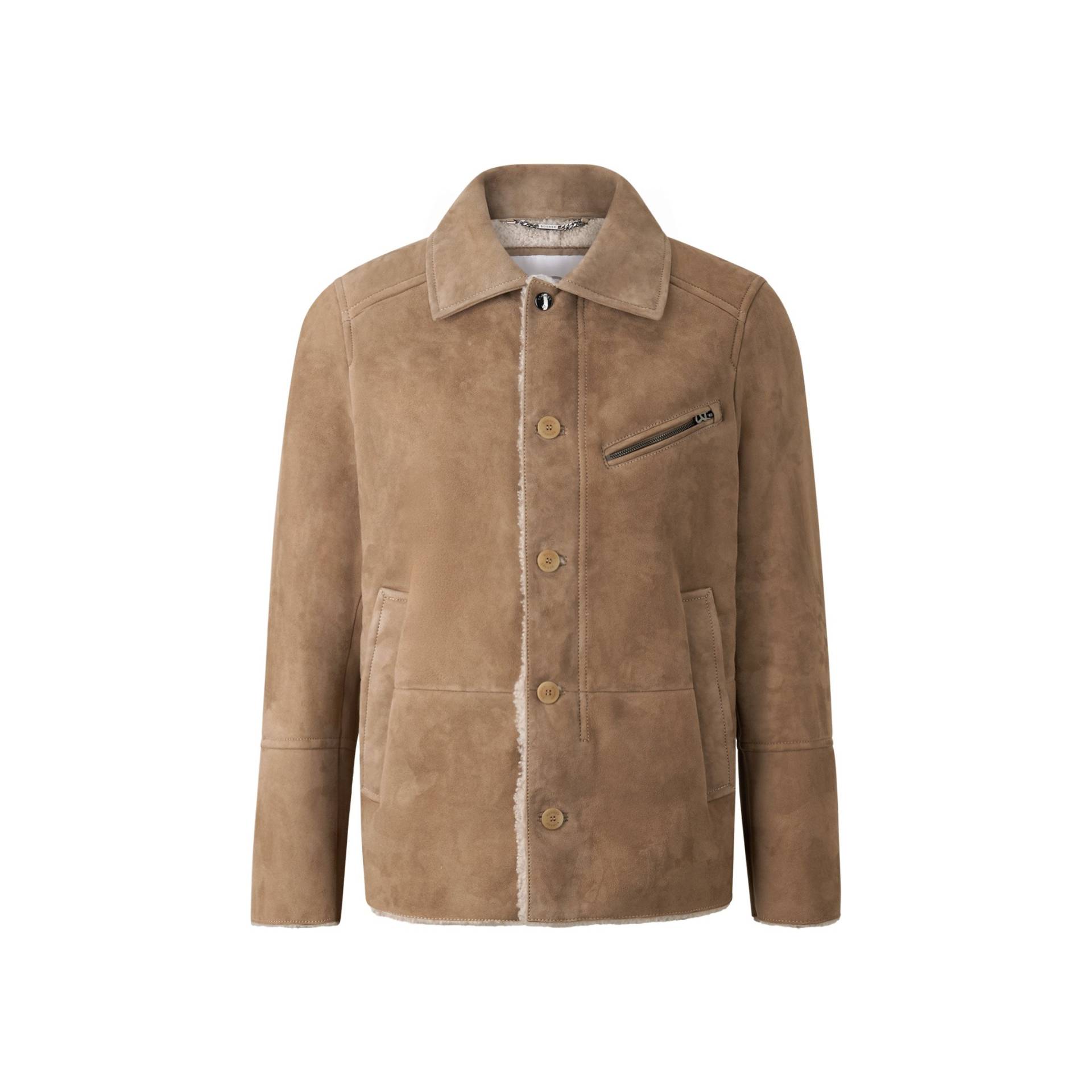 BOGNER Lammfell-Lederjacke Liron für Herren - Beige - 46 von Bogner