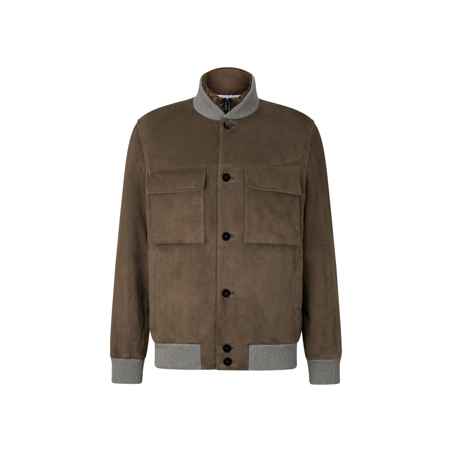 BOGNER Lederjacke Roger für Herren - Khaki - 50 von Bogner