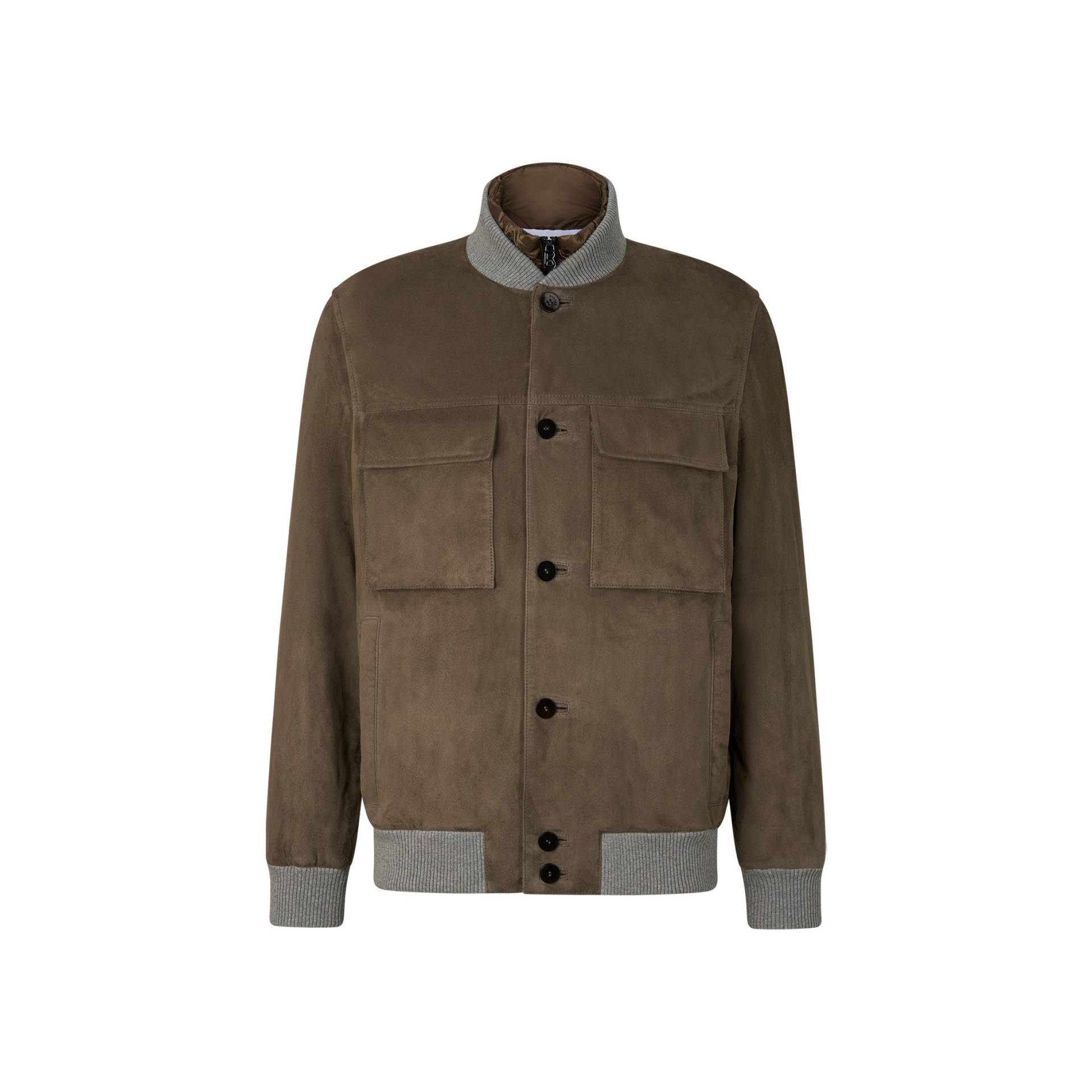 BOGNER Lederjacke Roger für Herren - Khaki - 52 von Bogner