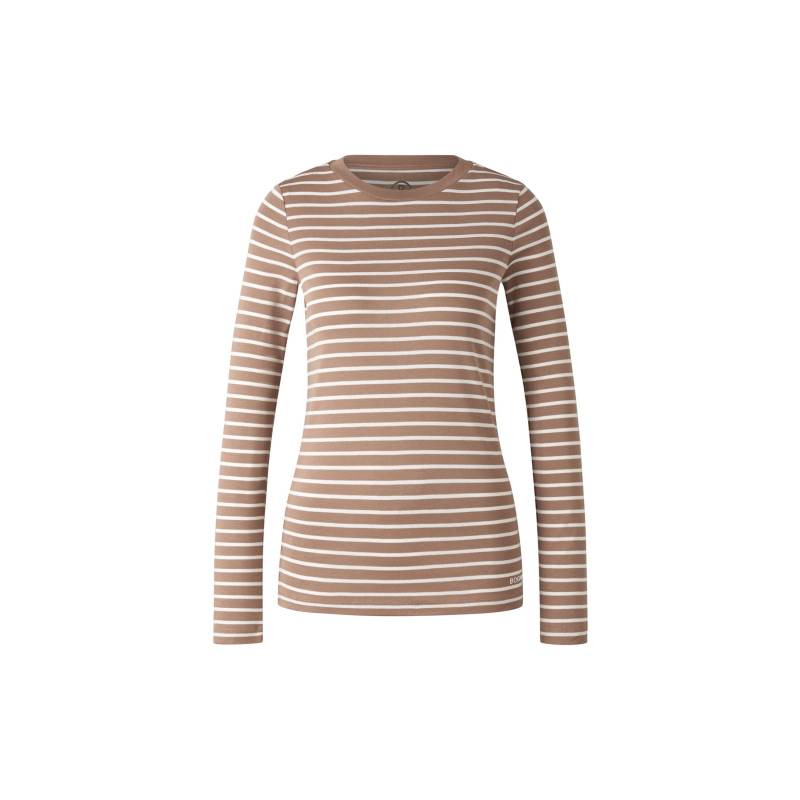 BOGNER Longsleeve Louna für Damen - Camel/Weiß - 34 von Bogner