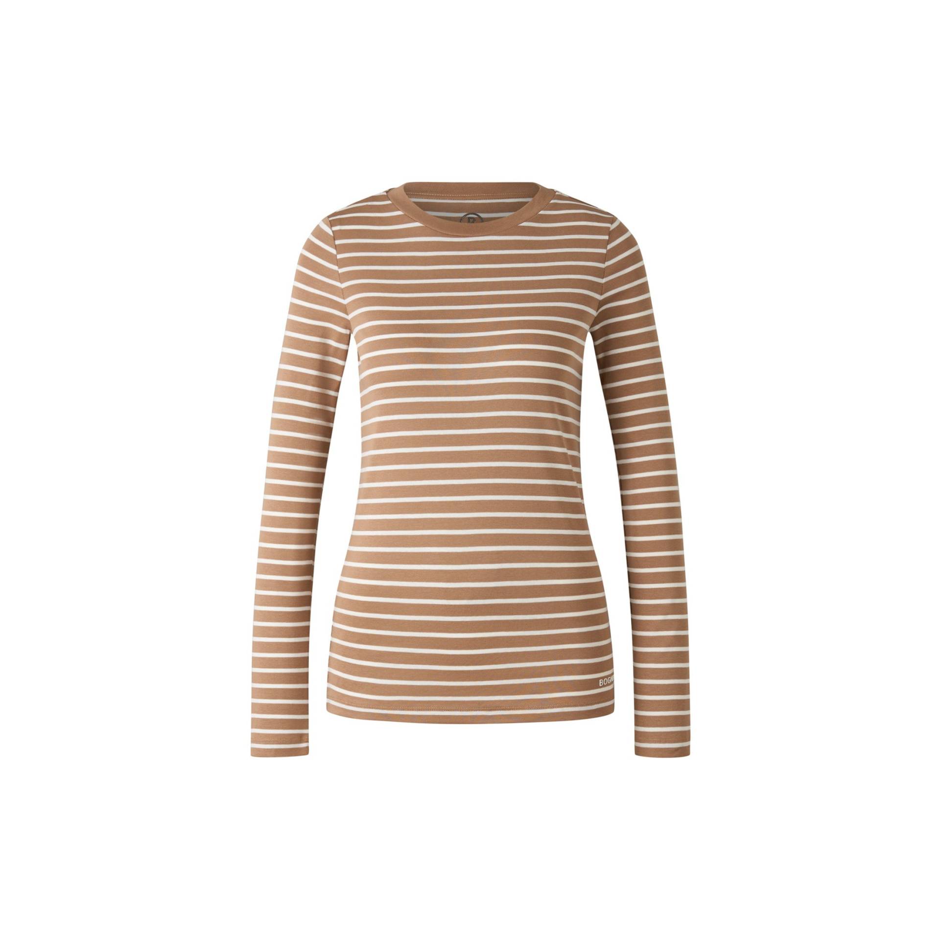 BOGNER Longsleeve Louna für Damen - Camel/Weiß - 38 von Bogner