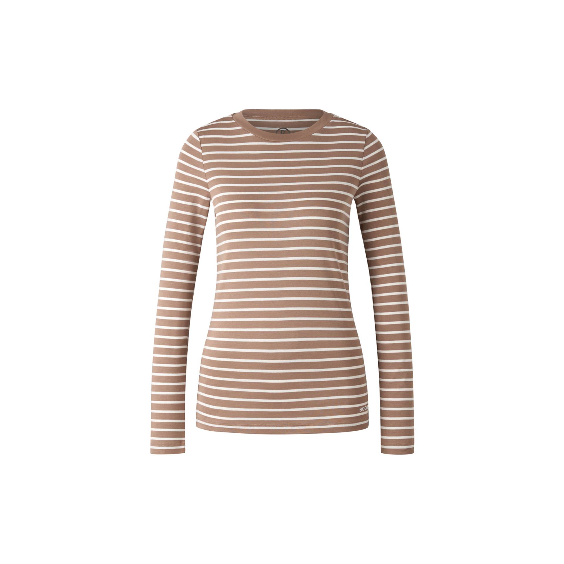 BOGNER Longsleeve Louna für Damen - Camel/Weiß - 46 von Bogner