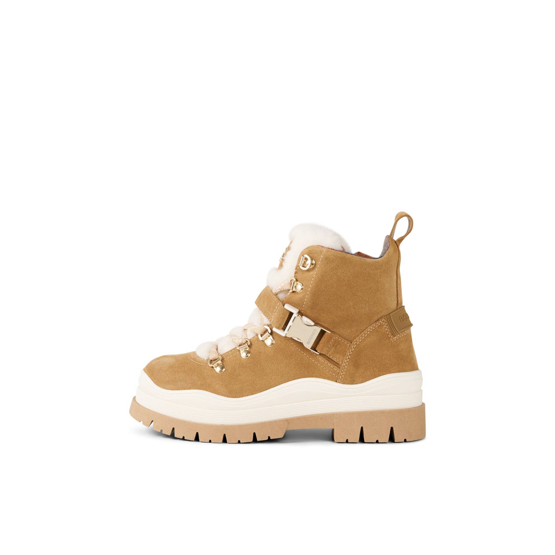 BOGNER Mid Boots Arosa für Damen - Braun/Off-White - 35 von Bogner