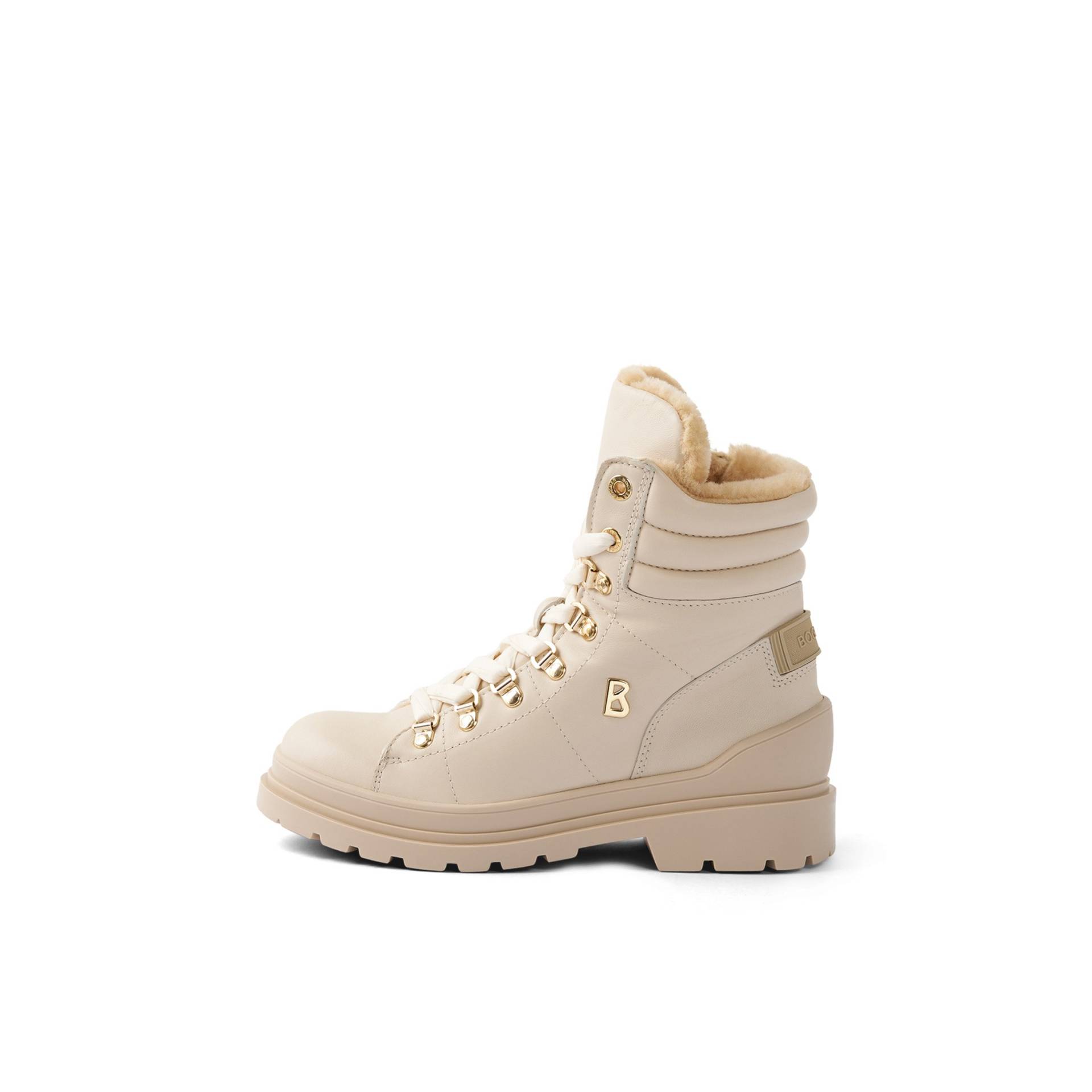 BOGNER Mid Boots St.Moritz mit Spikes für Damen - Beige - 35,5 von Bogner