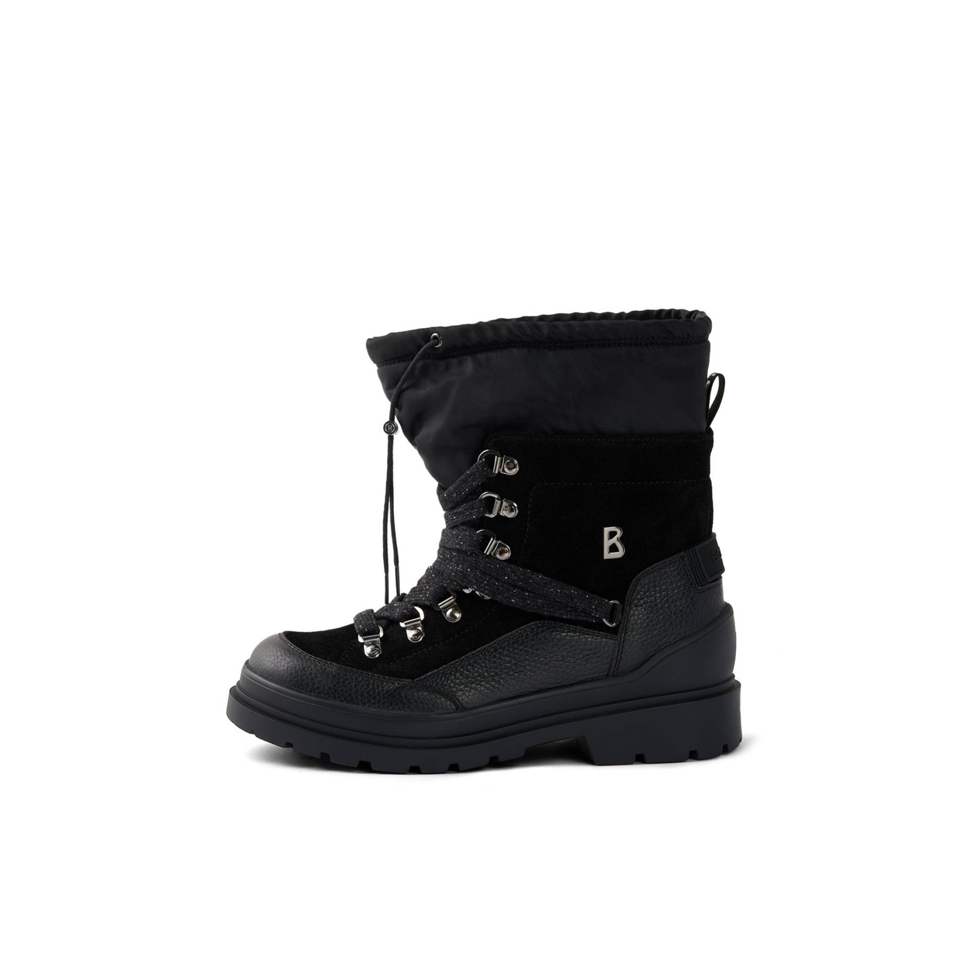 BOGNER Mid Boots St.Moritz mit Spikes für Damen - Schwarz - 35 von Bogner