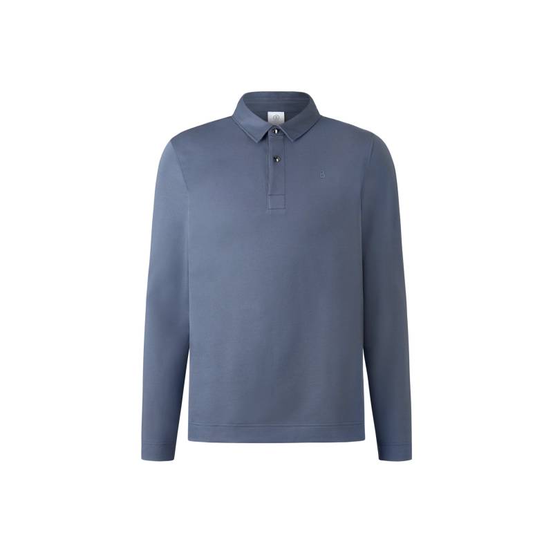 BOGNER Polo-Longsleeve Timon für Herren - Blau-Grau - 3XL von Bogner