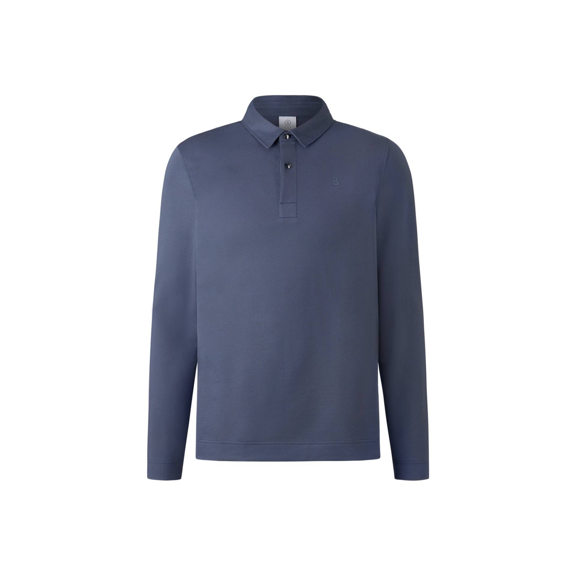 BOGNER Polo-Longsleeve Timon für Herren - Blau-Grau - M von Bogner