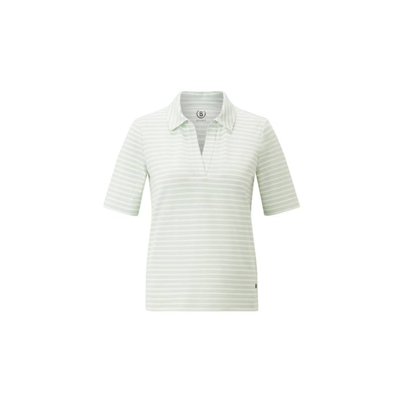 BOGNER Polo-Shirt Peony für Damen - Hellgrün/Off-White - 34 von Bogner