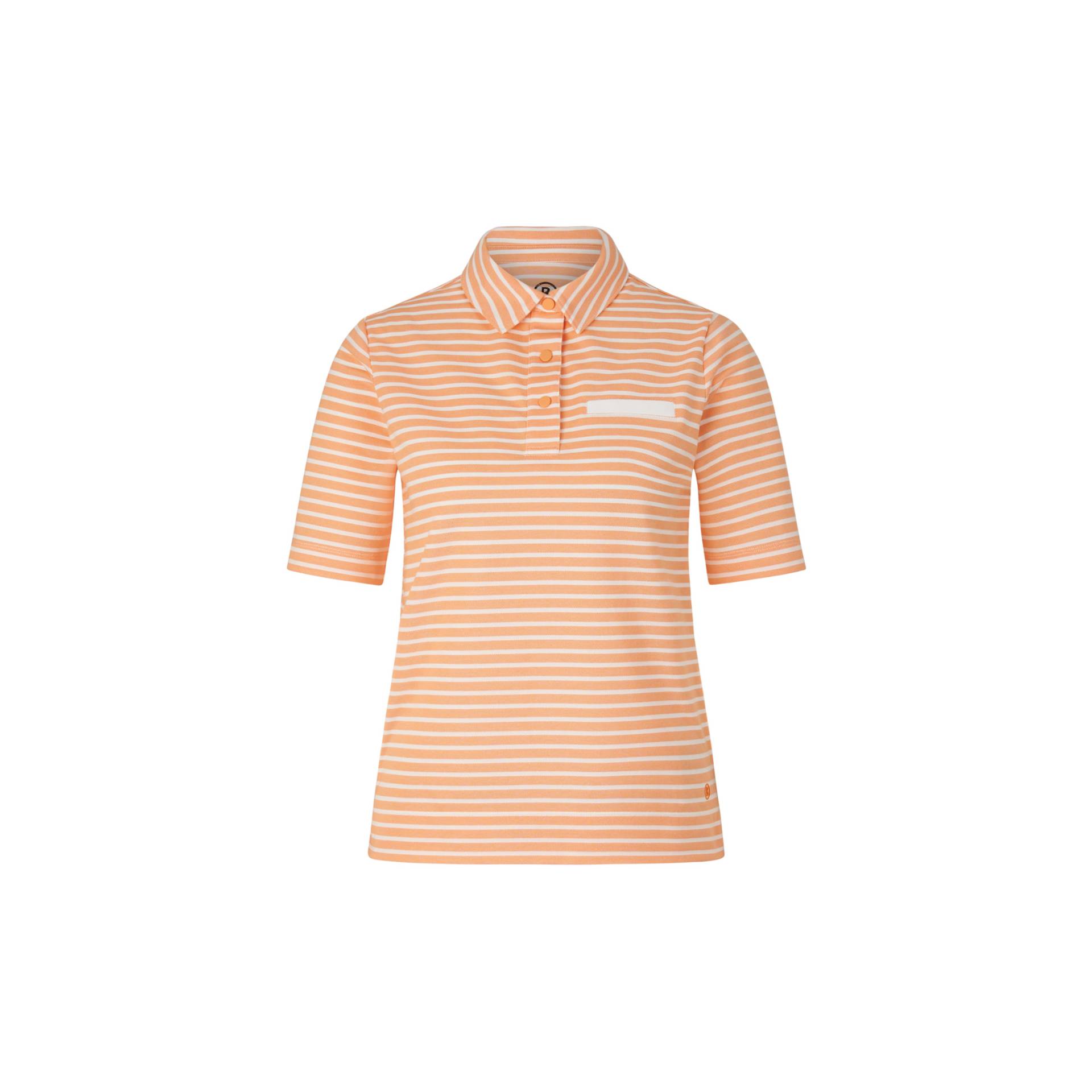 BOGNER Polo-Shirt Peony für Damen - Orange/Weiß - 46 von Bogner