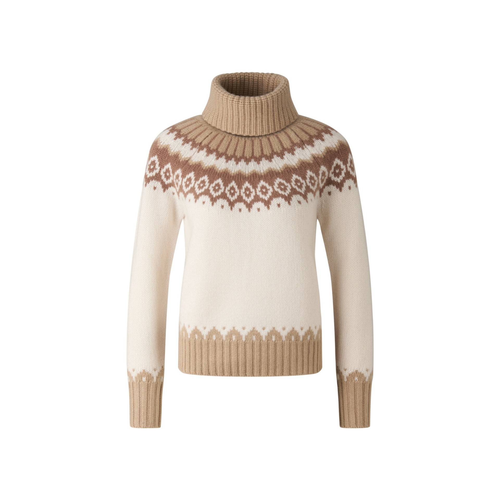 BOGNER Pullover Ingrid für Damen - Off-White/Camel - 34 von Bogner