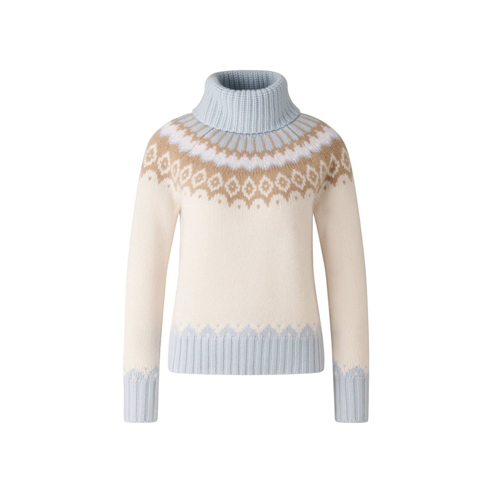 BOGNER Pullover Ingrid für Damen - Off-White/Hellblau - 36 von Bogner